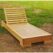 Loon Peak® Gaela Outdoor Chaise Lounge Wood/Solid Wood in Brown/White | 11 H x 28 W x 79 D in | Wayfair B188490FA9AF47D09B1DEBF7B5BC9CF1