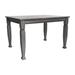 Gracie Oaks Solid Wood Commercial Grade Dining Table w/ Turned Legs Wood in Gray/White | 30.25 H x 47 W x 36.25 D in | Wayfair