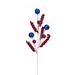 Vickerman 745335 - 23" Red / White / Blue Curly Spray (4 Pack) (RX230972)