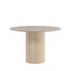 Table ronde en mdf bianca 110 cm naturel