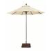 Manual Lift 7.5 Foot Round Umbrella-Sunbrella Solid Colors Fabric Type-Flax Fabric Color-Antique Bronze Pole Finish Bailey Street Home 317-Bel-4543423