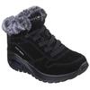 Winterboots SKECHERS "UNO RUGGED-WINTRINESS", Damen, Gr. 40, schwarz, Veloursleder, Textil, casual, Schuhe, Snowboots mit Water Repellent-Ausstattung
