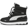 Winterboots PUMA "EVOLVE BOOT PURETEX JR", Kinder, Gr. 37, schwarz-weiß (puma schwarz, ash gray, puma weiß), Textil, sportlich, Schuhe, Snowboots, Winterstiefel, Winterschuhe, wasserdicht