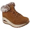 Winterboots SKECHERS "UNO RUGGED-WINTRINESS", Damen, Gr. 38, braun, Veloursleder, Textil, casual, Schuhe, Snowboots mit Water Repellent-Ausstattung