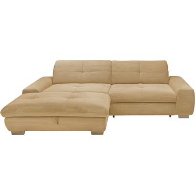 Ecksofa "SO 1200 inkl. Sitztiefen- & Rückenverstellung für hohen Sitzkomfort", gelb (honey gelb gct 95), B:276cm H:89cm T:198cm, 100% Polyester, SET ONE BY MUSTERRING, Sofas, wahlweise mit Bettfunktion und Stauraum, L-Form, auch in Cord Bezug,... Image
