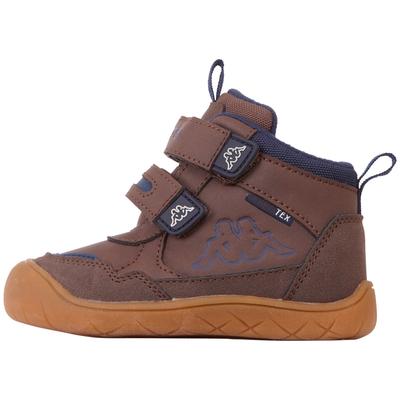 Sneaker KAPPA, Kinder, Gr. 22, bunt (braun, navy), Synthetik, mehrfarbig, sportlich, Schuhe, - wasserfest, windabweisend & atmungsaktiv Image
