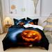 Bedding Set Pumpkin theme Comforter Cover for Kids Boys Girls Teens Halloween Themed Duvet Cover Breathable Bedspread Cover Room Decor Quilt Cover