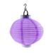 10 Inches Waterproof Outdoor LED Solar Lantern Foldable Hanging Solar Lamp Decorative Lantern for Festival (Purple)