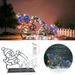 QIIBURR Outdoor Christmas Tree with Stake Diy Christmas Snowman Outdoor Garden Snow Glowing Decorative Frame Sign Snowball Snowman Outdoor Christmas Decorations