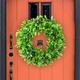 Corashan Christmas Wreaths Xmas Art Decorations Thanksgiving Day Indoor Outdoor Home Decorative Wreath Wall Window Door Wreath Gold Rush Christmas Decoration