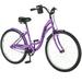 FIXTECH 26 Inch Beach Cruiser Bike for Women Single Speed With Perfect Fit Frame Purple