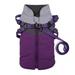 Winter Pet Dogs Vest Jacket Dogs Warm Thick Comfortable Coat Sleeveless Zipper Jacket Cotton Padded Vest with Durable Chest Strap for Smal Medium Large Dogs Purple L