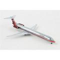 Gemini Jets 1-400 Scale McDonnell Douglas MD-82 Commercial Aircraft USAir Silver with Red Tail Diecast Model Airplane