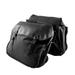 Water Storage Canvas Bag Rear Seat Bag Flap Pouch Cycling Bike Saddle Seat Tail Side Pouch Container for Outdoor Hiking Sports (Black)