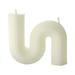 YUEHAO Candlesticks 1Pcs Art Handmade Incense Candles Bedroom Incense Creative S Geometric Modeling Incense Candles White