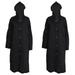 2X Fashion Eva Raincoat Waterproof Raincoat Transparent Camping Waterproof Raincoat Black