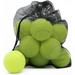 Tennis Balls 12 Pack Advanced Training Tennis Balls Practice Balls Pet Dog Playing Balls Come with Mesh Bag for Easy Transport Good for Beginner Training Ball