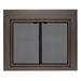 UniFlame Roman Bi-fold style Fireplace Doors with Smoke Tempered Glass