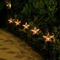 QIIBURR Christmas Lights Outdoor Solar 5 Pack Christmas Solar Lights Outdoor Christmas Garden Sign Christmas Pattern Solar Garden Plug Christmas Lights Solar Outdoor Solar Christmas Lights Outdoor