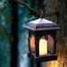 SDJMa Solar Wall Lanterns Outdoor Hanging Solar Lights Solar Panels Dusk to Dawn Led Outdoor Wall Sconce Anti-Rust Waterproof Wall Lanterns with Hooks