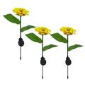 QIIBURR In Ground Solar Lights Outdoor Outdo Outdoor Solar Sunflower 8Led Ground Light Courtyard Light Outdoor Light Sunflower Solar Lights Outdoor Solar Power Sunflower Lights