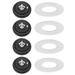 JINGT 8pc Replacement Rubber Diaphragm Washer For Siamp Fill Valves Ballvalve