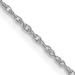 Avariah Solid 14K White Gold 1mm Light Rope with Spring Ring Lock Chain - 22