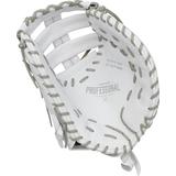 Easton Pro Collection Series 13" Fastpitch Softball First Base Mitt - Right Hand Throw White