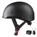 AHR Half Face Motorcycle Helmet DOT Approved Bike Chopper Cruiser Scooter