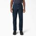 Dickies Men's Flex Regular Fit Carpenter Utility Jeans - Dark Denim Wash Size 42 32 (DU601)