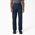 Dickies Men's Flex Relaxed Fit Double Knee Jeans - Dark Denim Wash Size 36 X 34 (DU604)