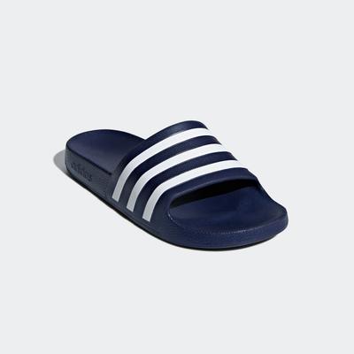 Badesandale ADIDAS SPORTSWEAR "AQUA ADILETTE", Gr. 40,5, blau (dunkelblau, cloud weiß, dunkelblau), Synthetik, sportlich, Schuhe Image