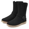 Winterstiefel ELBSAND, Damen, Gr. 35, schwarz, Obermaterial: 100% Rindsleder. Futter: 100% Textilmaterial. Decksohle: 100% Textilmaterial. Laufsohle: 100% Synthetik, unifarben, Basic, Schuhe, Boots,Winterstiefelette,Leder, wind- & wasserabweisende...