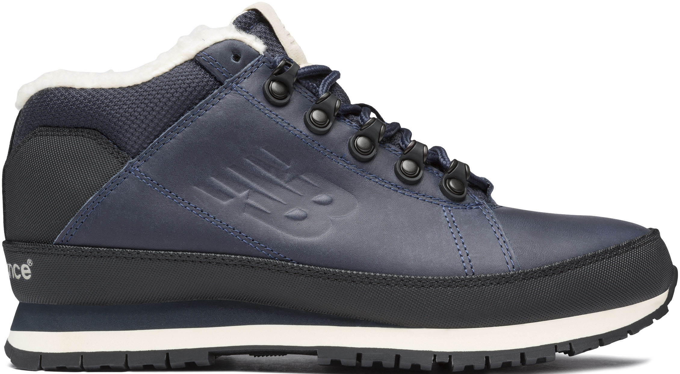 Sneaker NEW BALANCE "754", Gr. 43, blau (navy), Leder, Schuhe