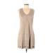 Alison Andrews Casual Dress: Tan Dresses - Women's Size Medium