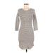 Monteau Casual Dress: Ivory Dresses - Women's Size Medium