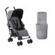 Silver Cross - Zest Pushchair & Footmuff - Everyday Travel Stroller - Buggy - Newborns to 4 years - Glacier