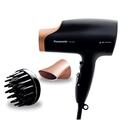 Panasonic - Personalcare EH-NA63CN825 | Hair Dryer, Nano Technology, Hair Care, 3 Speed, 4 Temperatures, 2 Accessories, Cold Air Touch, Black and Gold