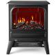 NETTA Stove Heater Electric Fireplace With Fire Flame Effect, Freestanding Portable Electric Log Wood Burner Effect - 1950W