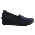 Clarks Step Rose Moon Womens Wedged Slip On Casual Smart Shoes UK 4 / EU 37 Navy