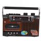 CD Radio Cassette Player, Retro Boombox Cassette Player AM FM Radio, Portable Vintage Tape Player Recorder with Headphone Jack, Memory Slot