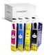 HEMEINY 604XL Refillable Ink Cartridges Compatible with Expression Home XP-2200 XP-2205 XP-3200 XP-3205 XP-4200 XP-4205 WF-2910DWF WF-2930DWF WF-2935DWF WF-2950DWF Printer, with Auto Reset Chips