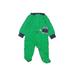 Carter's Long Sleeve Outfit: Green Color Block Bottoms - Size 6 Month