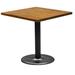 4 Person 36" L x 30" H Extendable Solid Wood Dining Table Restaurant Furniture by Barn Furniture | 30 H x 36 W x 36 D in | Wayfair