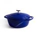 Lodge USA Enamel™ Dutch Oven Enameled Cast Iron/Cast Iron in Gray | 7.7 H x 14.6 W in | Wayfair U6ID300C