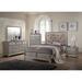 House of Hampton® 5-1_Charmain Upholstered Panel Bedroom Set Upholstered in Brown/Gray | 62.2 H x 57.2 W x 76 D in | Wayfair