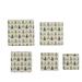 The Holiday Aisle® Printed Recycled Paper Gift Boxes w/ Tree Pattern & Gold Metallic Ink | 4 H x 9.5 W x 9.5 D in | Wayfair