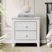 Red Barrel Studio® Struan Solid + Manufactured Wood Nightstand Wood in White | 19.7 H x 19.3 W x 15.6 D in | Wayfair