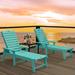 Lark Manor™ Alizay 24" Long Reclining Single Chaise Plastic in Blue | 40.9 H x 78.7 W x 24 D in | Outdoor Furniture | Wayfair
