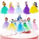 Topper gâteau princesse Disney Chi Cendrillon Elsa Blanche Neige décorations pour fête